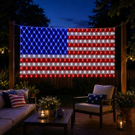 Red White & Worn® All American Flag Lights