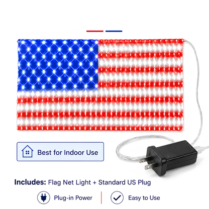 Red White & Worn® All American Flag Lights
