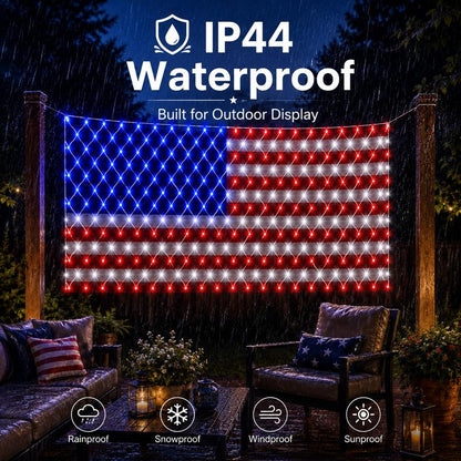 Red White & Worn® All American Flag Lights